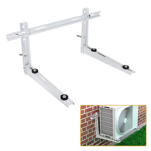 LBG Products Outdoor Wall Mounting Bracket for Ductless Mini Split Air Conditioner Condensing Heat Pump Systems, Universal, 7000-18000 Btu Condenser, Support up to 440lbs